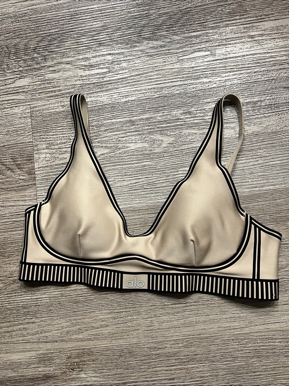 Alo airlift line up bra Gravel size S